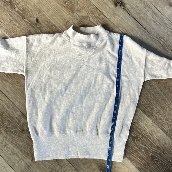 Madewell Mockneck Cream Knit Pullover Sweater - Picture 10 of 10